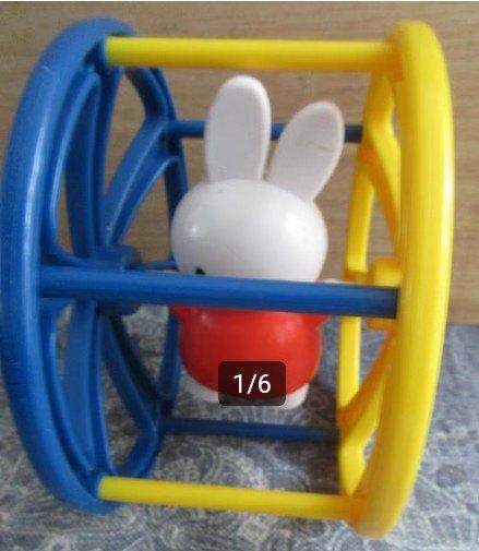 babyspeelgoed Nijntje / Dick Bruna Boer Jan piepfiguur, Ophalen of Verzenden, Gebruikt, Rammelaar