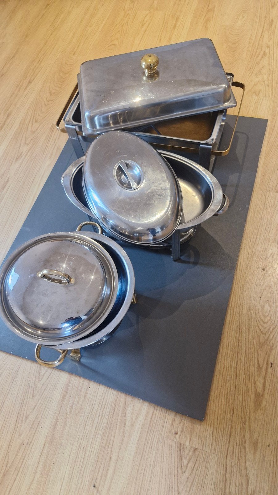 Chafing dishes set (rond, ovaal, rechthoekig) te HUUR, Ophalen