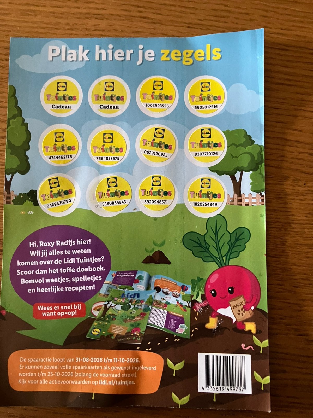 Te koop 1 volle kaart Lidl tuintjes, Ophalen of Verzenden, Winkel, Super of Benzinepomp, Volle spaarkaart