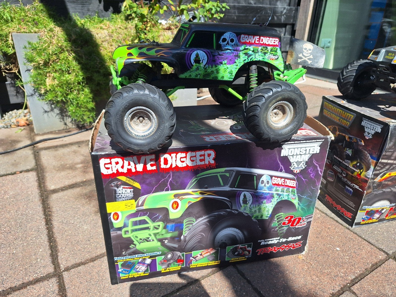 Traxxas Monster Jam Grave Digger RC Truck, Elektro, Gebruikt, Auto offroad, Ophalen of Verzenden