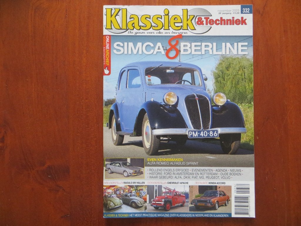 Klassiek & Techniek 332 Simca 8 Berline, Alfa Alfasud Sprint, Ophalen of Verzenden, Nieuw, Alfa Romeo