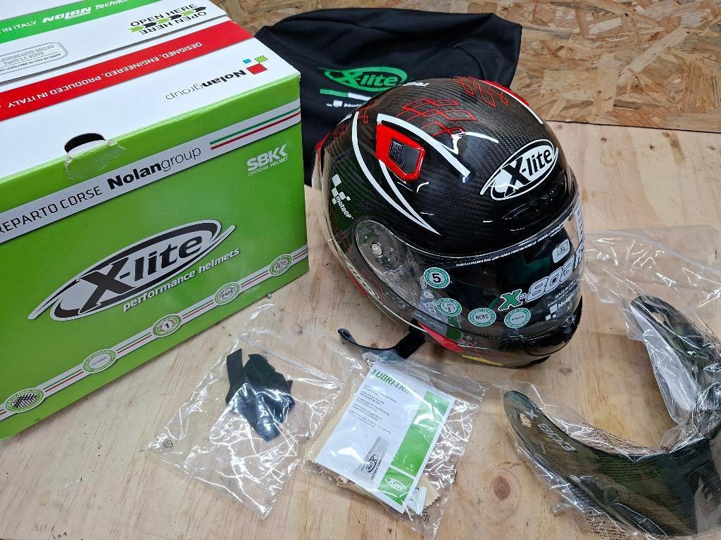 Nieuwe X-Lite X-803 RS U.C. MotoGP Carbon Motorhelm XL, Motoren, Kleding | Motorhelmen, Nieuw met kaartje, Nolan, XL, Ophalen of Verzenden