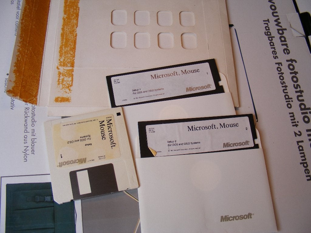 microsoft mouse software disks, Ophalen of Verzenden