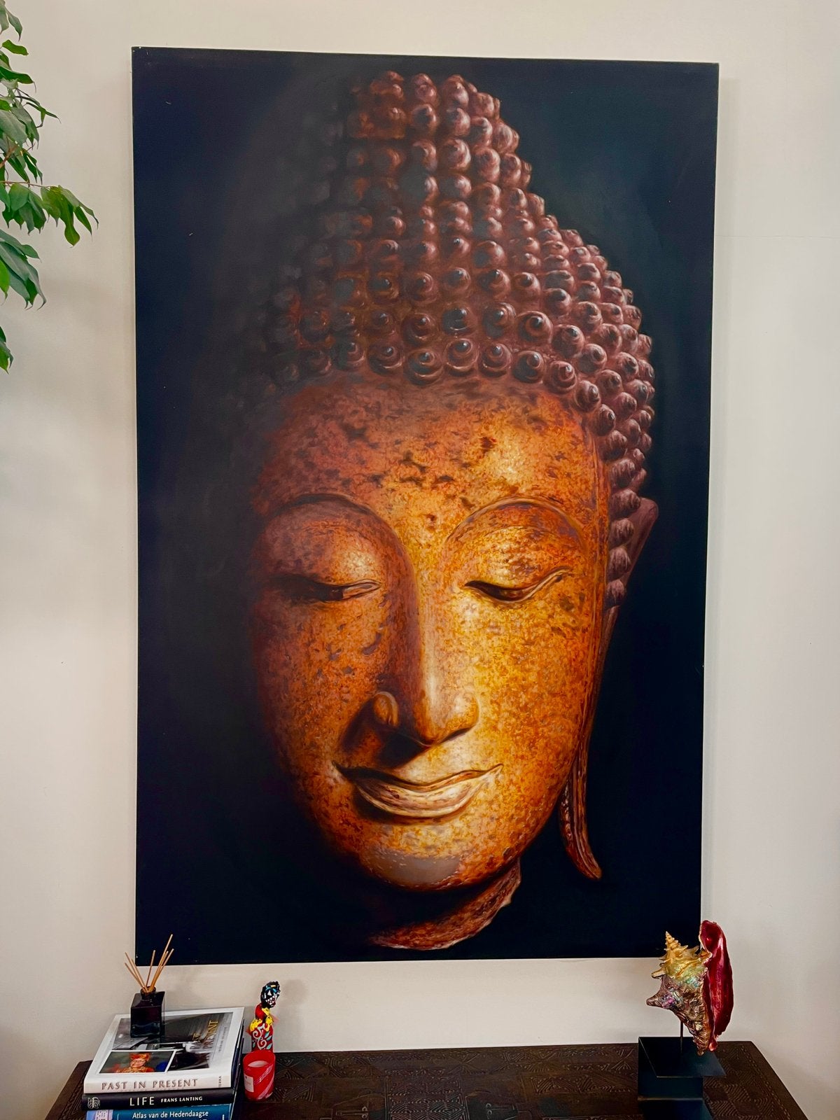 Boeddha Schilderij 2,20 x 1,40, Ophalen of Verzenden