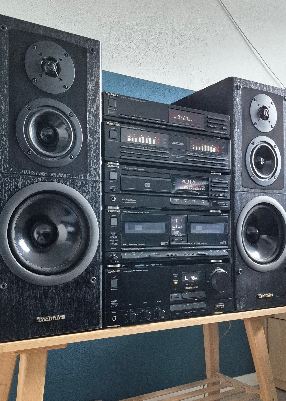 Technics Stereo set 36cm compleet, Audio, Tv en Foto, Overige merken, Zo goed als nieuw, Cassettedeck, Losse componenten