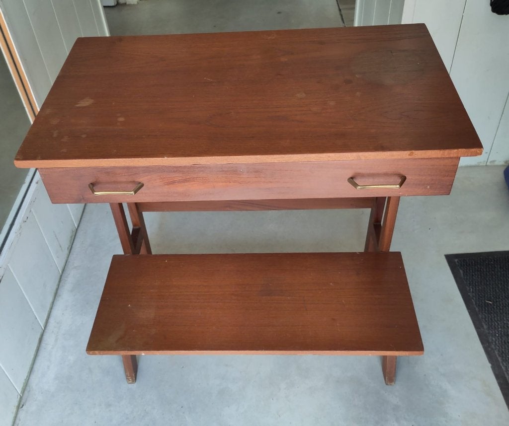 tafeltje, Huis en Inrichting, Tafels | Sidetables, Ophalen, Gebruikt, 50 tot 100 cm, Vintage