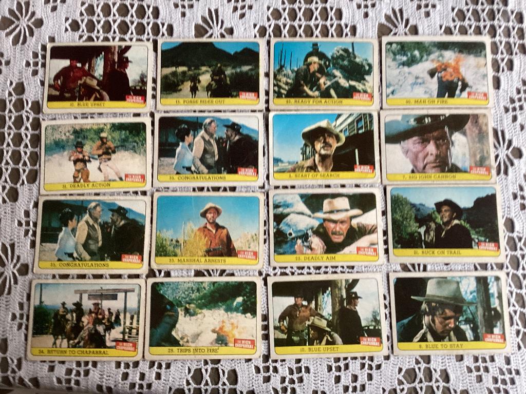 16 plaatjes Monty gum HIGH CHAPARRAL, Ophalen of Verzenden, Gebruikt, Meerdere plaatjes