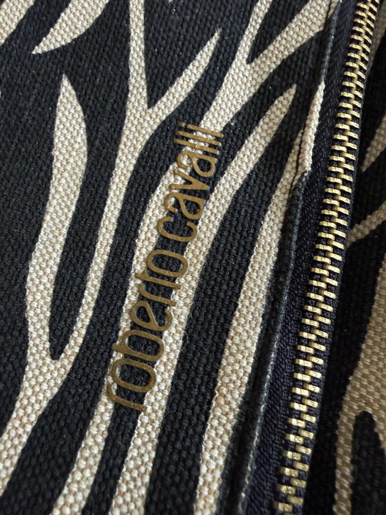 Roberto Cavalli Zebra Clutch - Zo goed als nieuw, Ophalen of Verzenden, Zo goed als nieuw, Zwart, Avondtasje