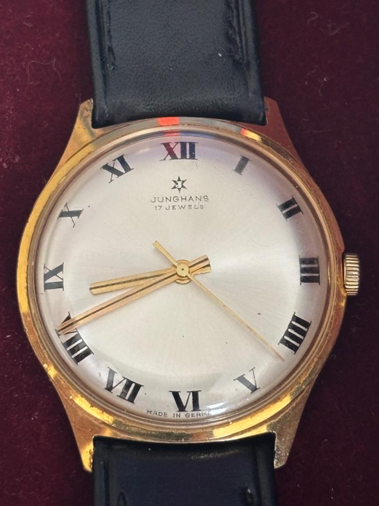 Vintage Junghans Polshorloge - Verguld, Jaren '60, Sieraden, Tassen en Uiterlijk, Horloges | Antiek, Overige merken, Overige materialen
