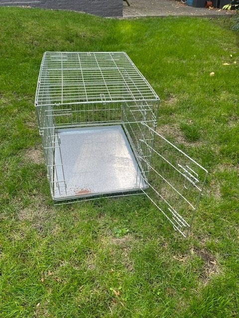 ijzeren hondenbench  78 cm lang, 54 cm breed en 62 cm hoog, Dieren en Toebehoren, Ophalen, Gebruikt