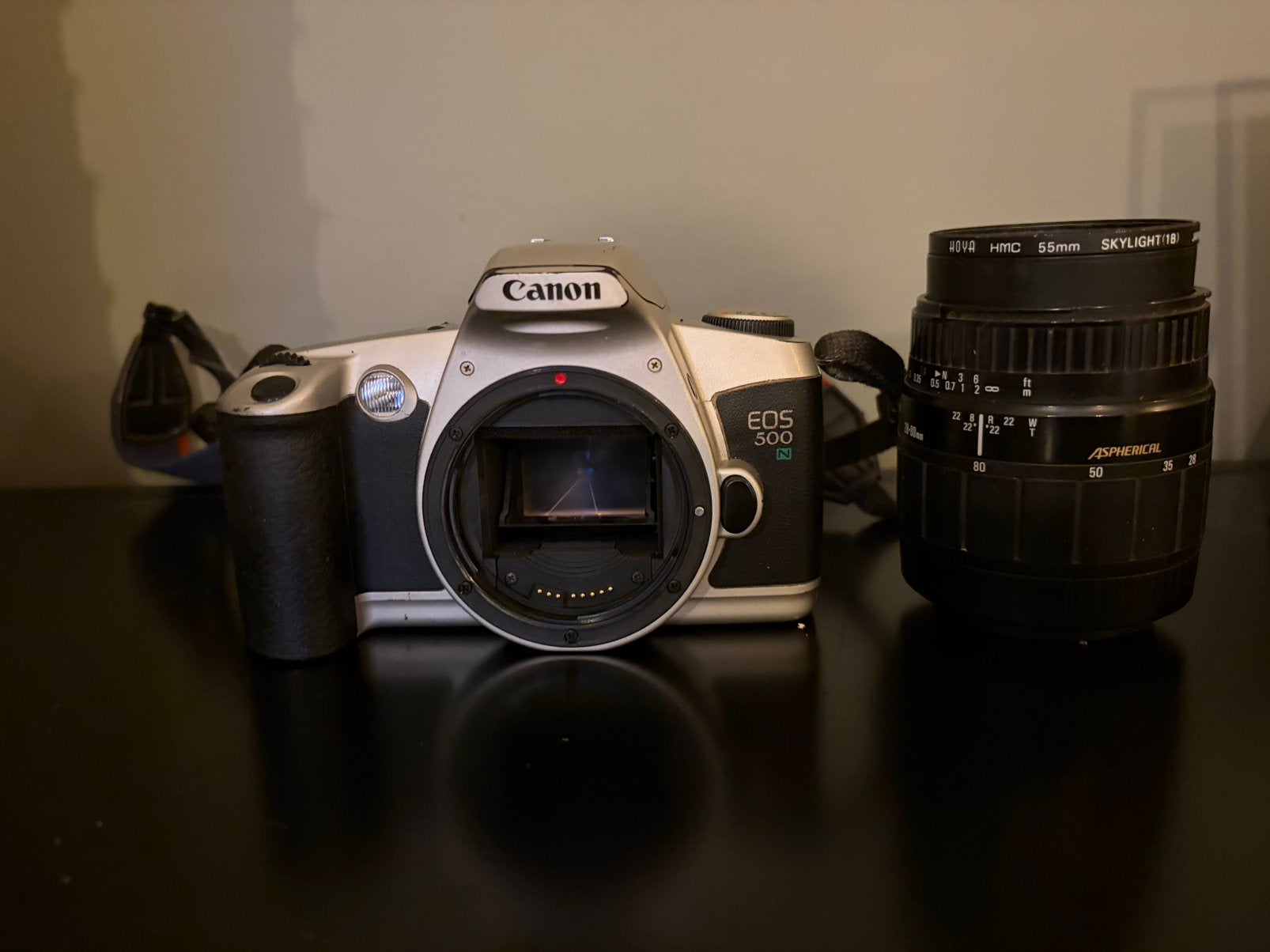 Canon EOS 500N, Ophalen of Verzenden, Spiegelreflex, Canon