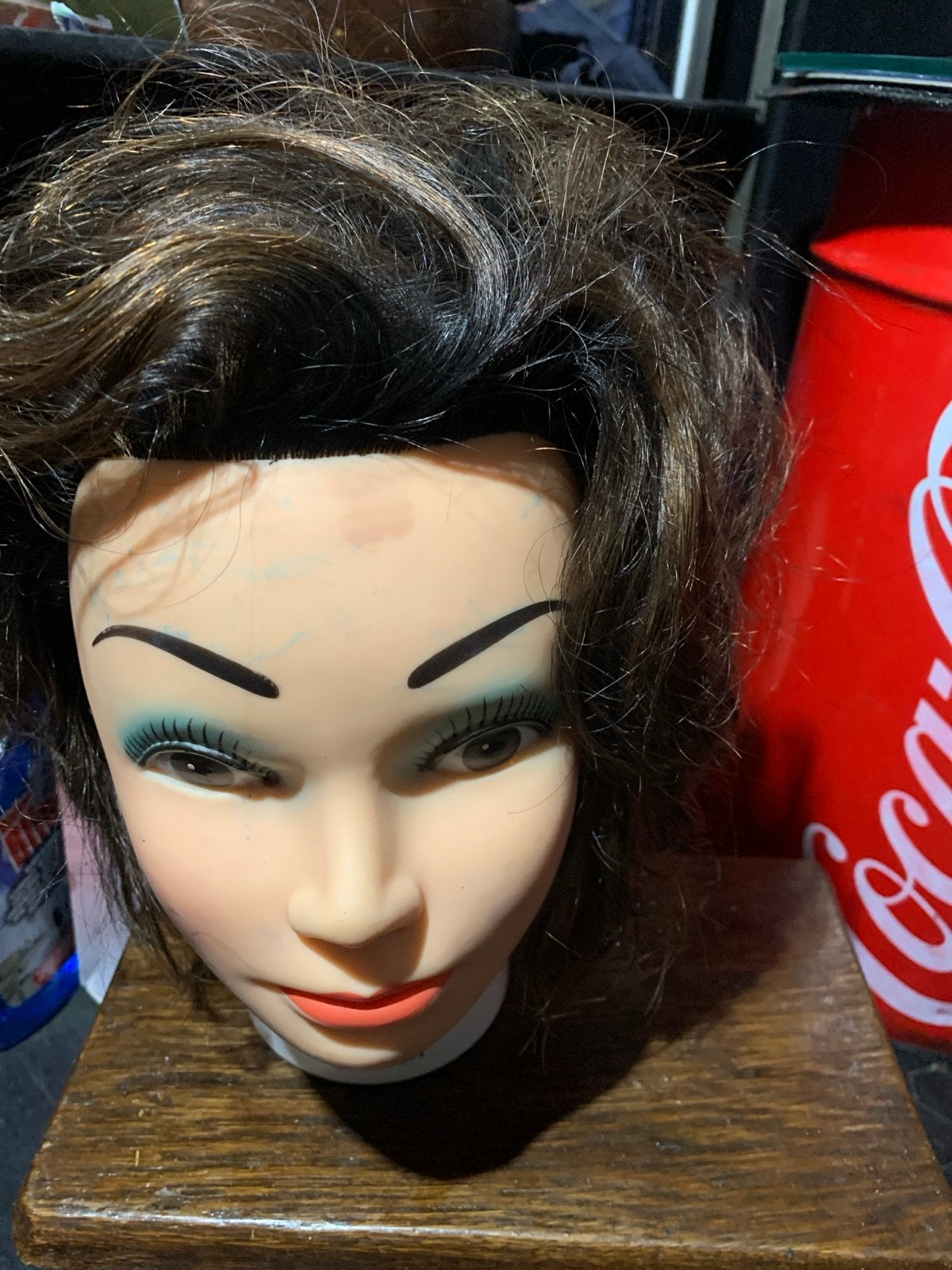 Manicane head  sibel 100: REAL HAIR HAND MADE IN FRANCE, Ophalen of Verzenden