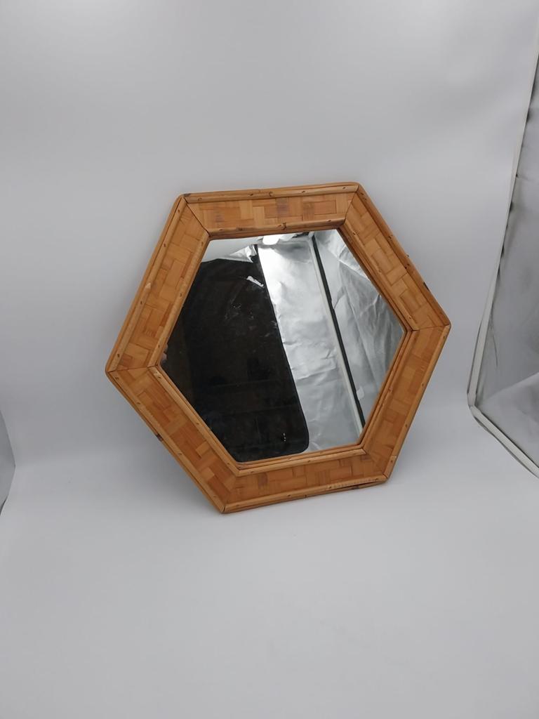 zeshoekige spiegel uit de jaren 1960, Ophalen, Minder dan 50 cm