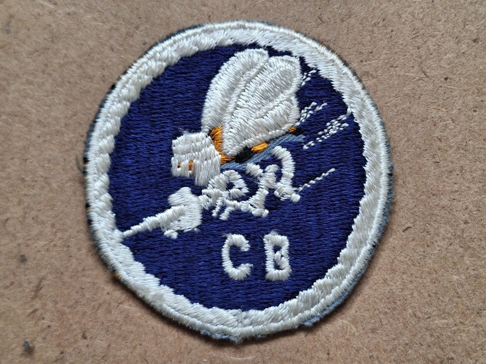 WWII US Navy Construction Battalions (SeaBees or CB’s) patch, Verzenden, Marine, Amerika, Embleem of Badge