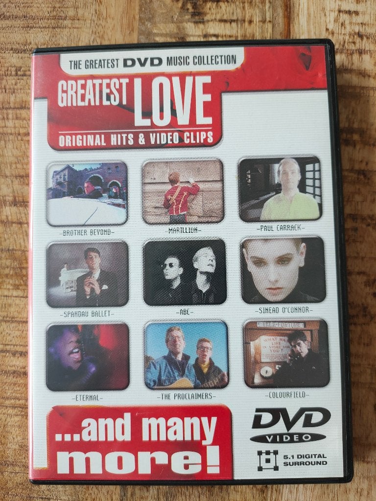 Greatest love - muziek dvd (incl. originele videoclips), Alle leeftijden, Ophalen of Verzenden, Zo goed als nieuw