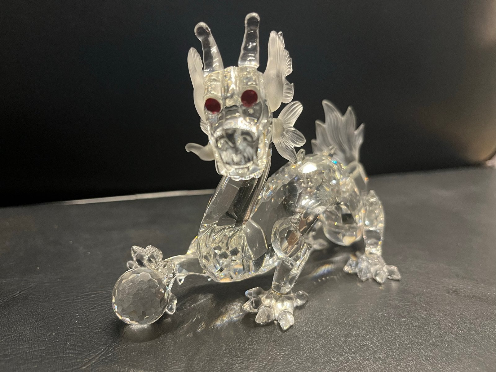 Swarovski Kristallen Draak met Rode Ogen, Verzamelen, Swarovski, Ophalen, Zo goed als nieuw