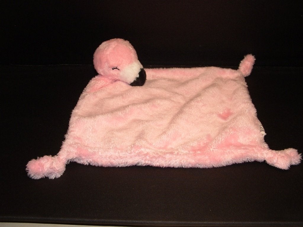 NATURE PLANET FLAMINGO VOGEL KNUFFELDOEK VELOURS, Ophalen of Verzenden, Nieuw, Overige typen