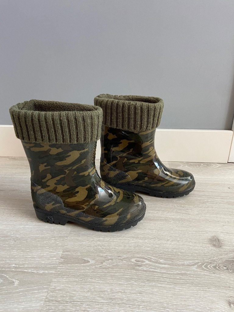 Regenlaarzen, gevoerd met licht, Ophalen of Verzenden, Zo goed als nieuw, Jongen of Meisje, Laarzen