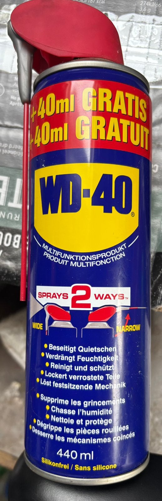WD40 smering sloten olie onderhoud scharnierolie antiroest, Ophalen of Verzenden