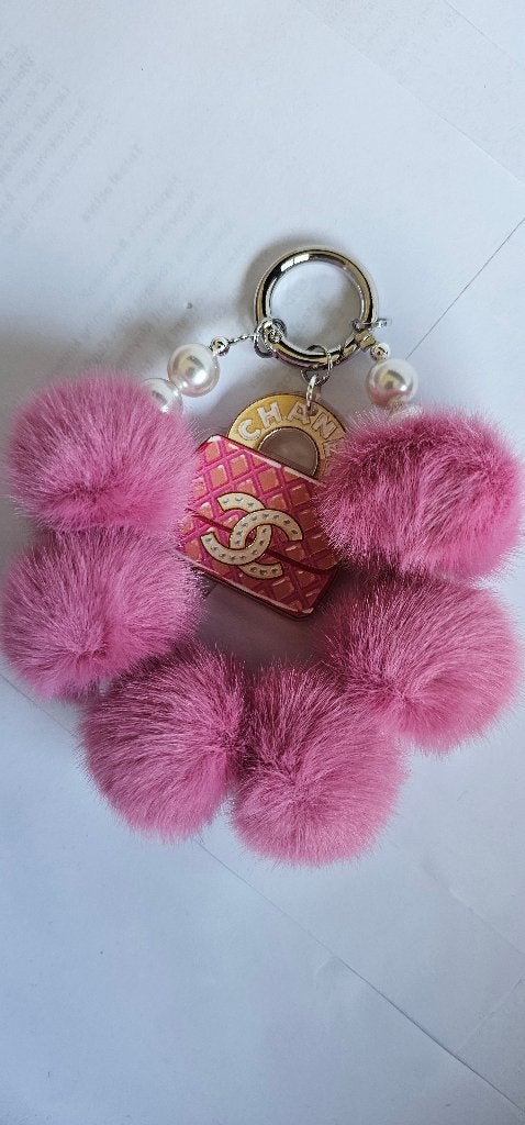 rose pompom phone chain, Ophalen of Verzenden, Nieuw
