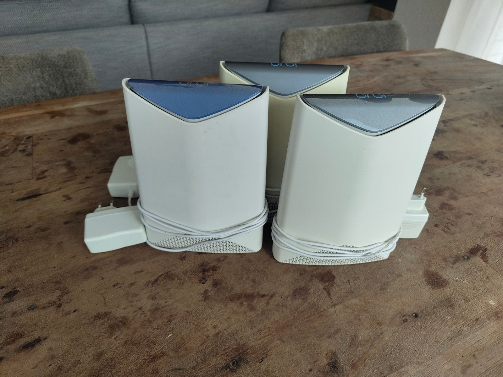 NETGEAR Orbi Pro WiFi-systeem: 1 Router + 2 Satellieten, Computers en Software, Routers en Modems, Ophalen of Verzenden, Gebruikt