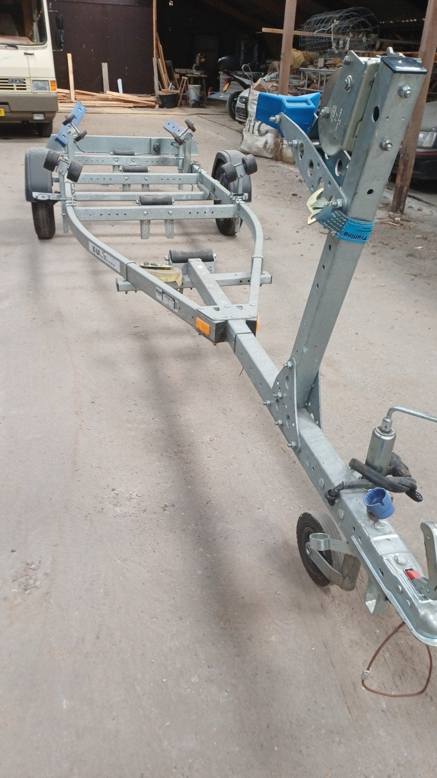 Kalftrailer enkelas 750kg, Ophalen, Minder dan 1500 kg, Sloepentrailer, Verstelbare verlichting