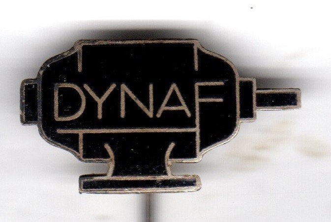 Speldje DYNAF ELECTROMOTOREN ALKMAAR EMAILLE (A2), Ophalen of Verzenden, Gebruikt, Overige onderwerpen