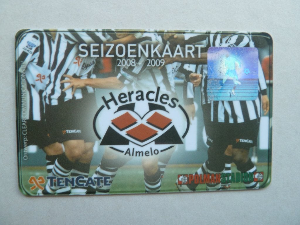 Seizoenkaart. Heracles.  2008/2009. Paars  Supportersver., Verzamelen, Ophalen of Verzenden, Zo goed als nieuw, Overige binnenlandse clubs