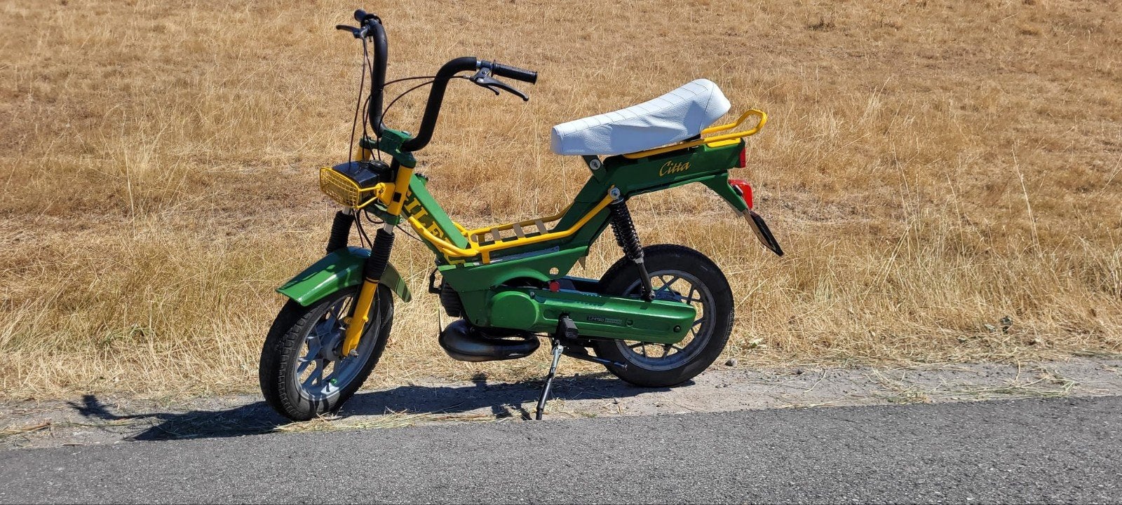 Unieke groene gilera citta snorfiets met extra onderdelen, Ophalen, Gebruikt, Maximaal 25 km/u, Gilera citta
