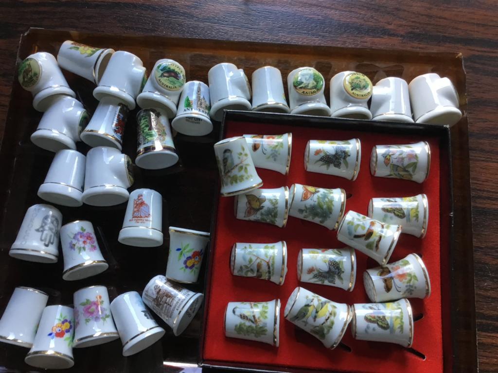Verzameling vingerhoedjes (30+ stuks), Ophalen of Verzenden, Gebruikt