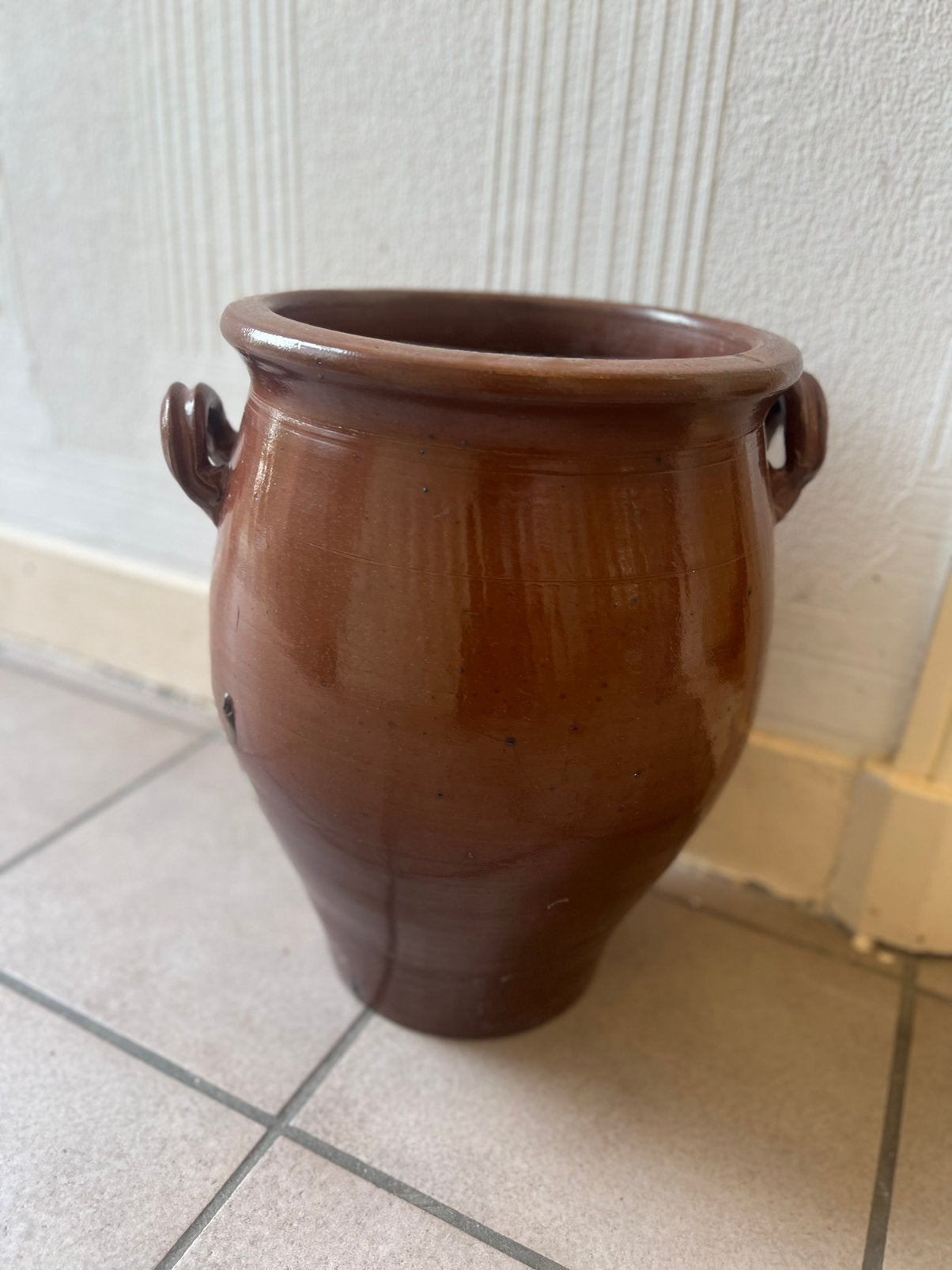 Prachtige Antieke Franse Confitpot, Ophalen