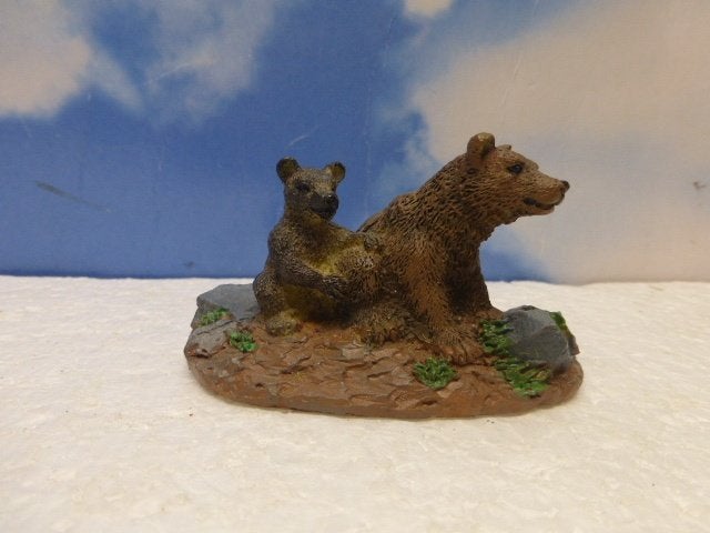 lemax mother bear kerstdorp scenery beren figurines beeldjes, Diversen, Kerst, Ophalen of Verzenden, Zo goed als nieuw