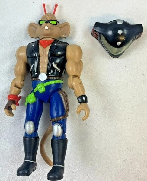Biker Mice from Mars Throttle Galoob 1993 Vintage figuur, Verzamelen, Poppetjes en Figuurtjes, Coolsingel 104, 3011 AG Rotterdam, Netherlands