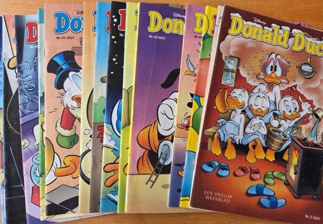 Donald Duck weekblad - jaargang 2021, Meerdere comics, Ophalen of Verzenden, Gelezen, Europa