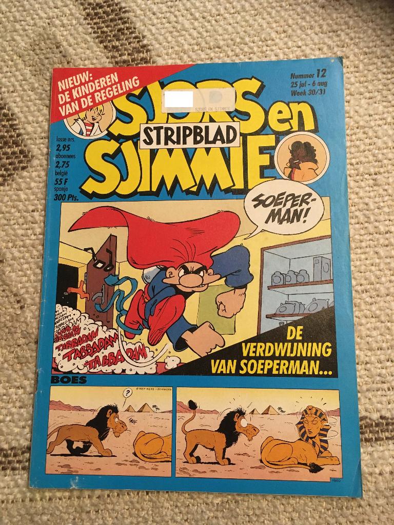 sjors en sjimmie 6 stuks stripboek, Meerdere stripboeken, Ophalen of Verzenden, Gelezen