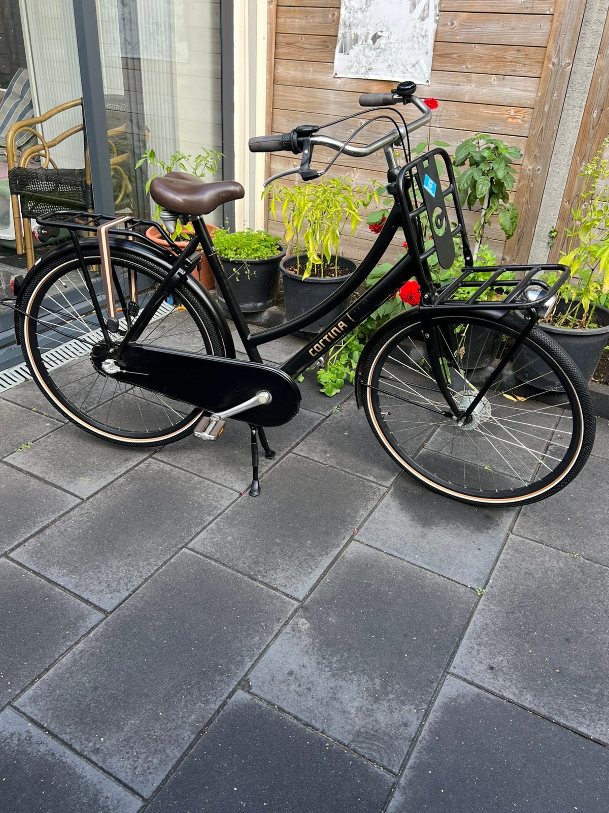 Cortina meisjesfiets frame 57 cm 3 versnelling met handrem, Gebruikt, (Extra) lage instap, 56 cm of meer, Trommelrem