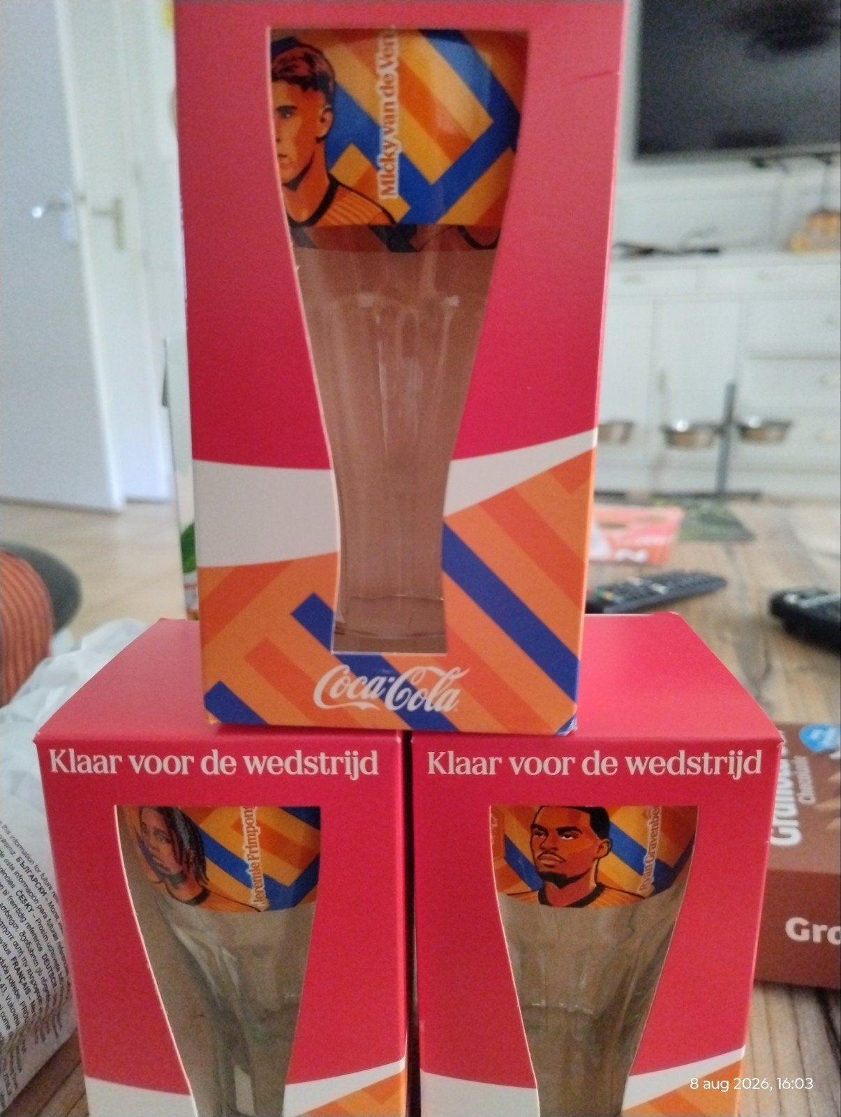 Coca-Cola Glazen EK 2026, Nieuw, Ophalen of Verzenden, Meerkleurig, Overige merken