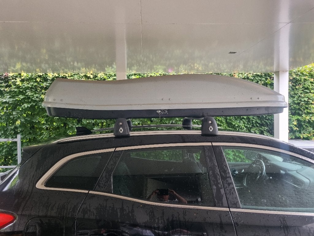 Orginele dakkoffer (620 liter) en dakdragers Renault Kadjar, Ophalen, Gebruikt
