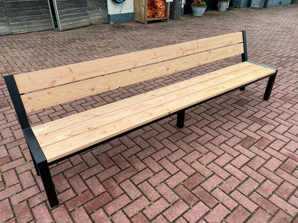 Stoere tuinbank met Rugleuning nieuw! Douglas hout, Ophalen, Nieuw