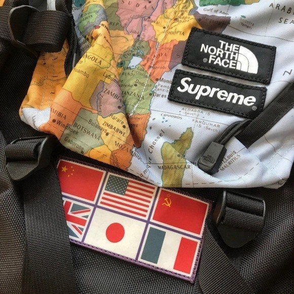 Nieuwe tas The North Face x Supreme expedition world map, Ophalen of Verzenden
