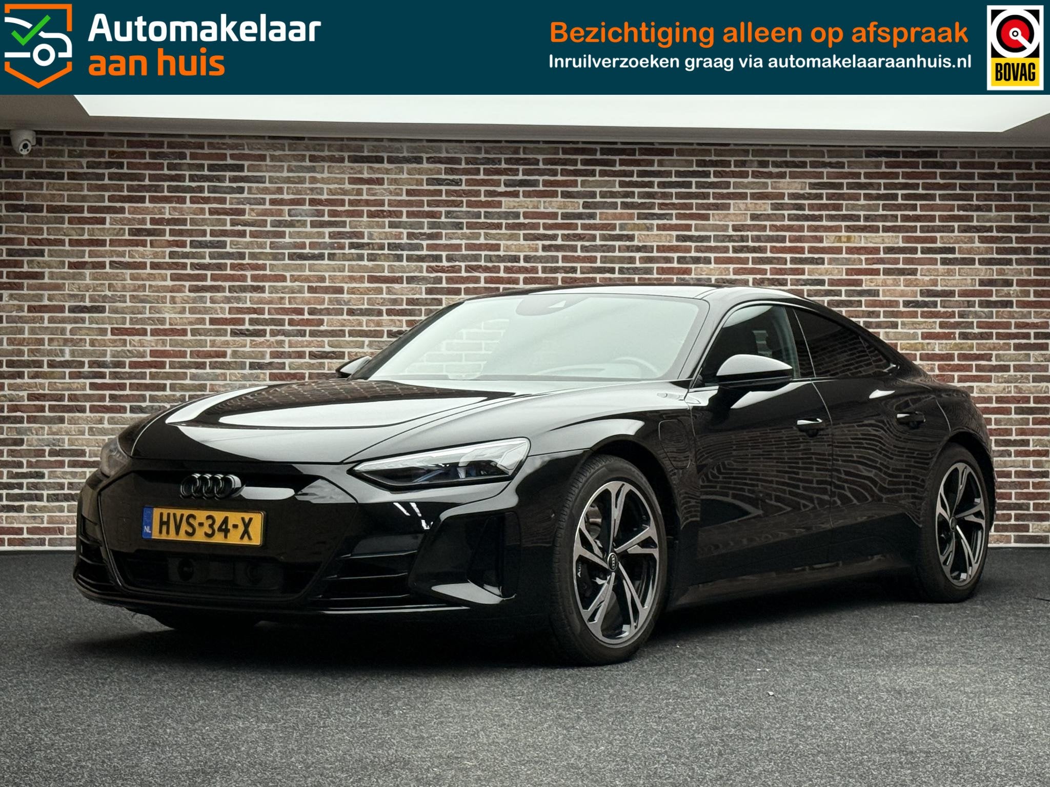 Audi e-tron GT RS 93 kWh DAK SFEER HEADUP CARPLAY LUCHTVERIN, Auto's, Automaat, Gebruikt, Zwart, 598 pk