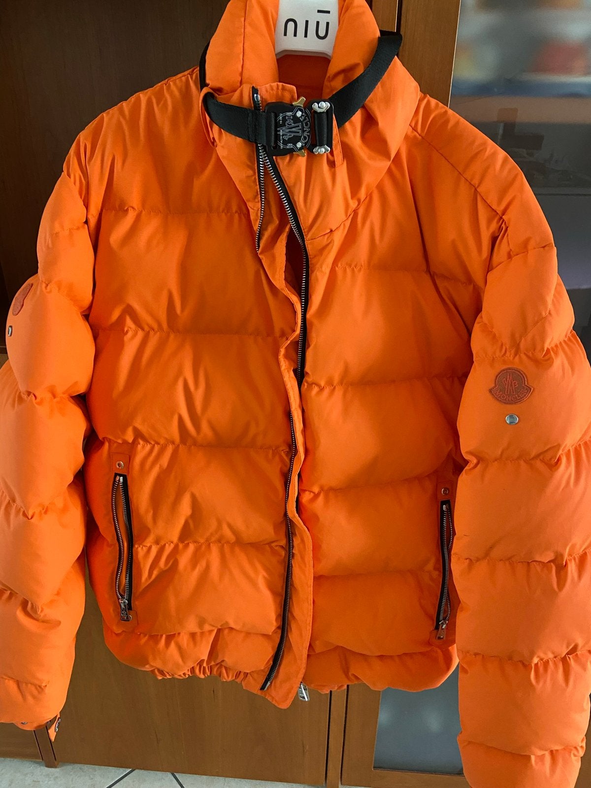 Moncler x Alyx Orange winter jacket, Ophalen of Verzenden, Zo goed als nieuw, Oranje