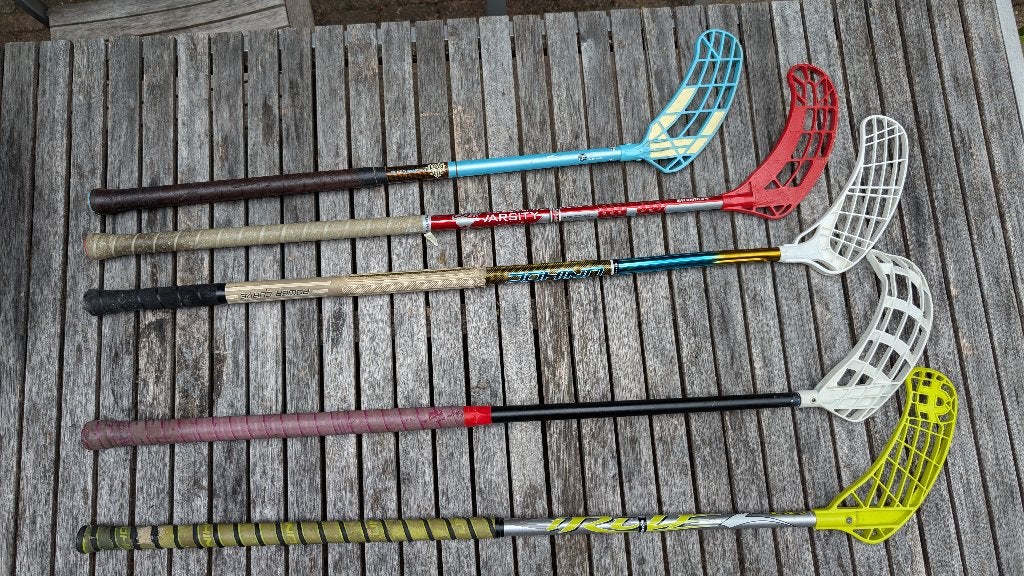 Floorball sticks - Set van 5, Ophalen of Verzenden, Gebruikt, Stick