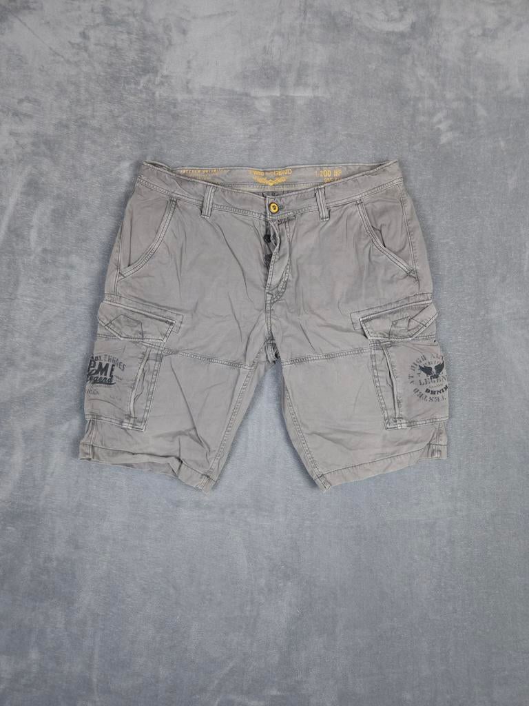 Pme Legend Korte Broek W38 Cargo Shorts Grijs Pall Mall., W36 - W38 (confectie 52/54), Verzenden, ., Zo goed als nieuw