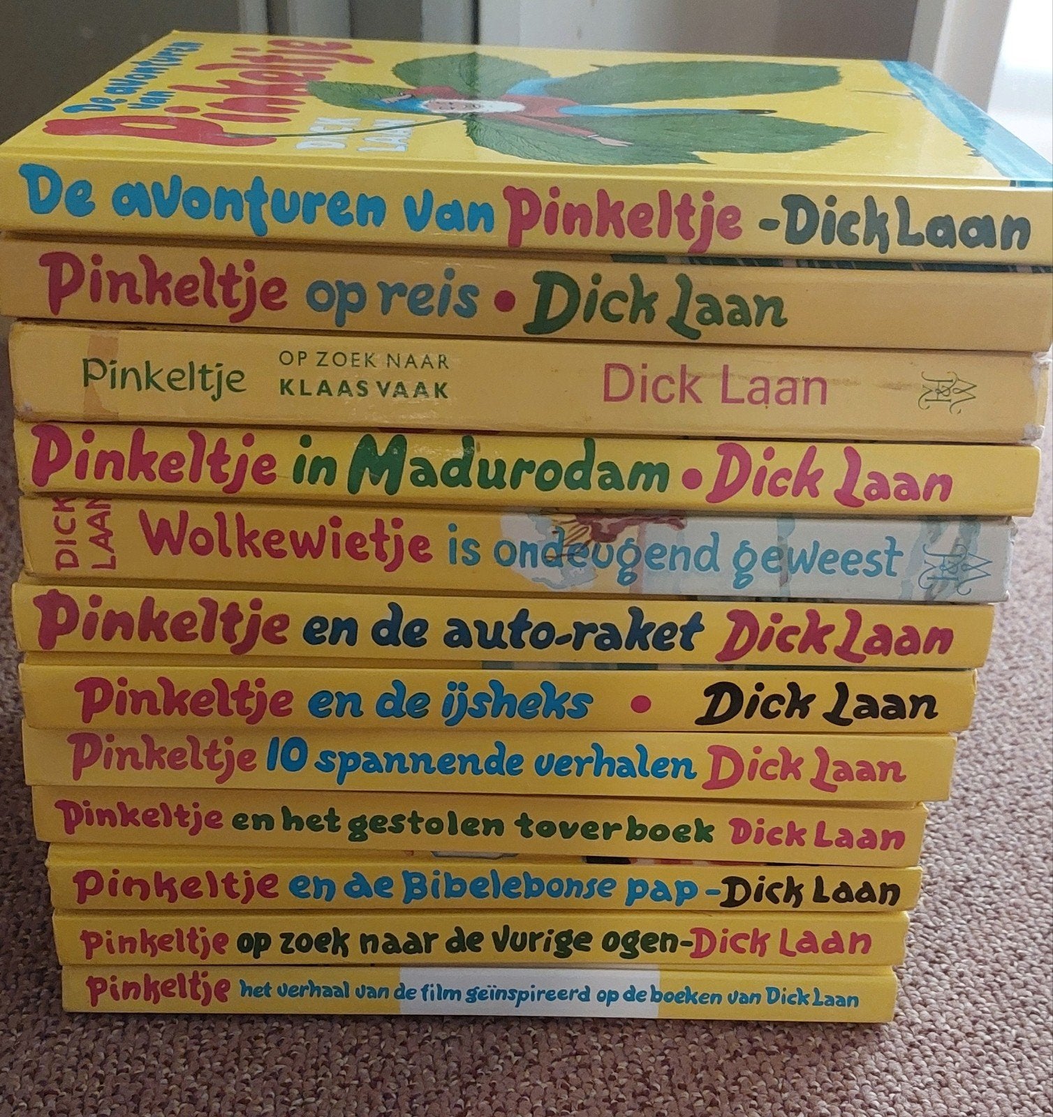 12 Pinkeltje boeken Dick Laan, Ophalen of Verzenden, Gelezen