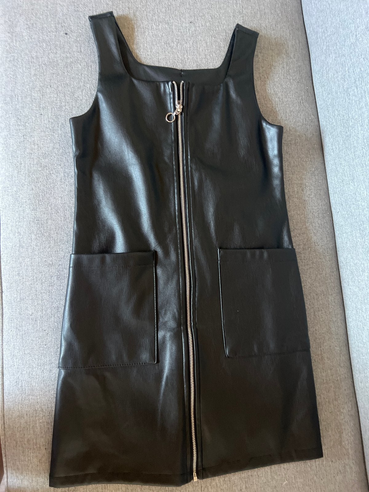 Zwart leren jurkje Primark maat 140, Kleding | Dames, Zwart, Ophalen of Verzenden, Maat 34 (XS) of kleiner, Gedragen