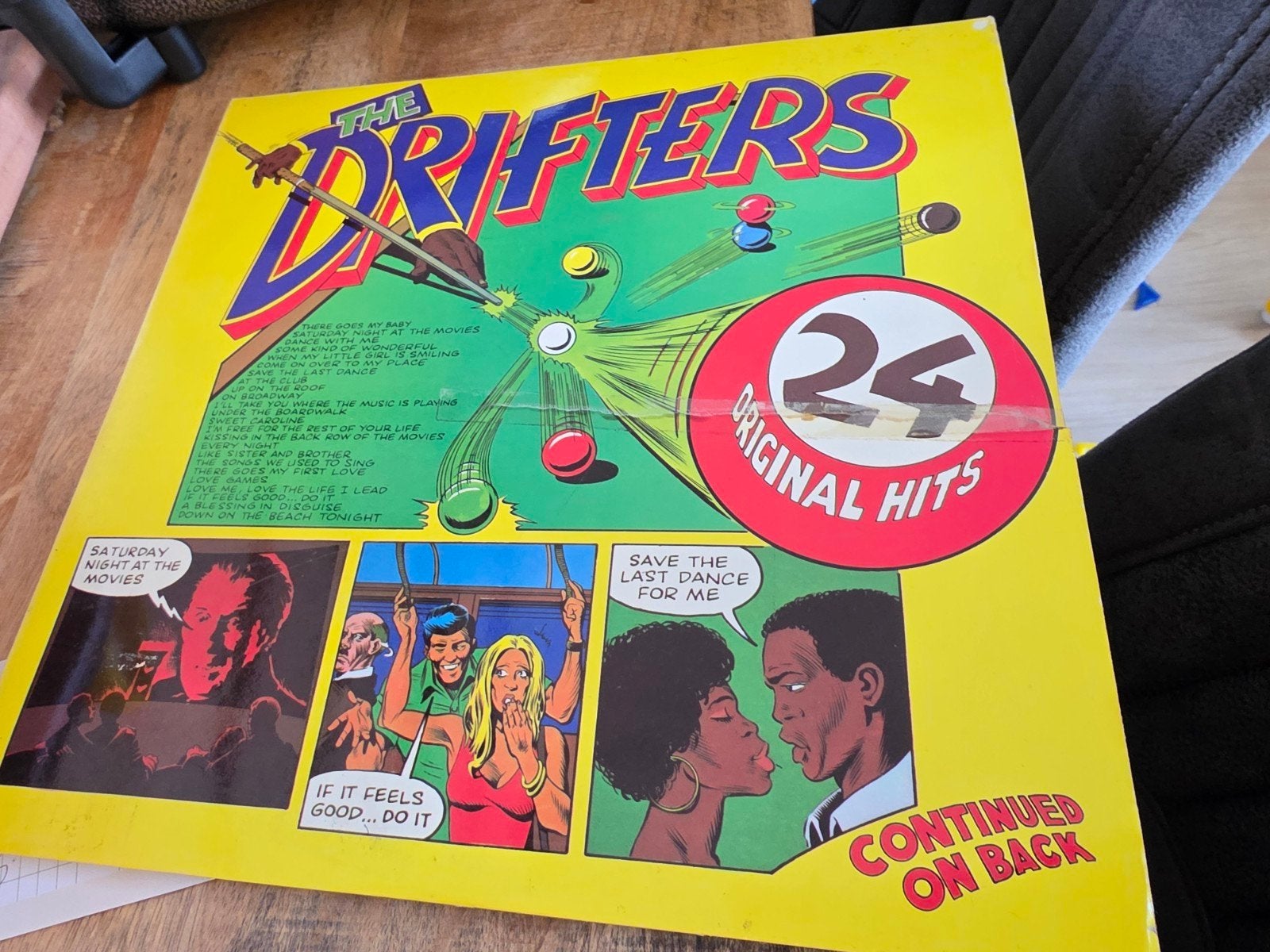 LP The Drifters, dubbel album, Ophalen