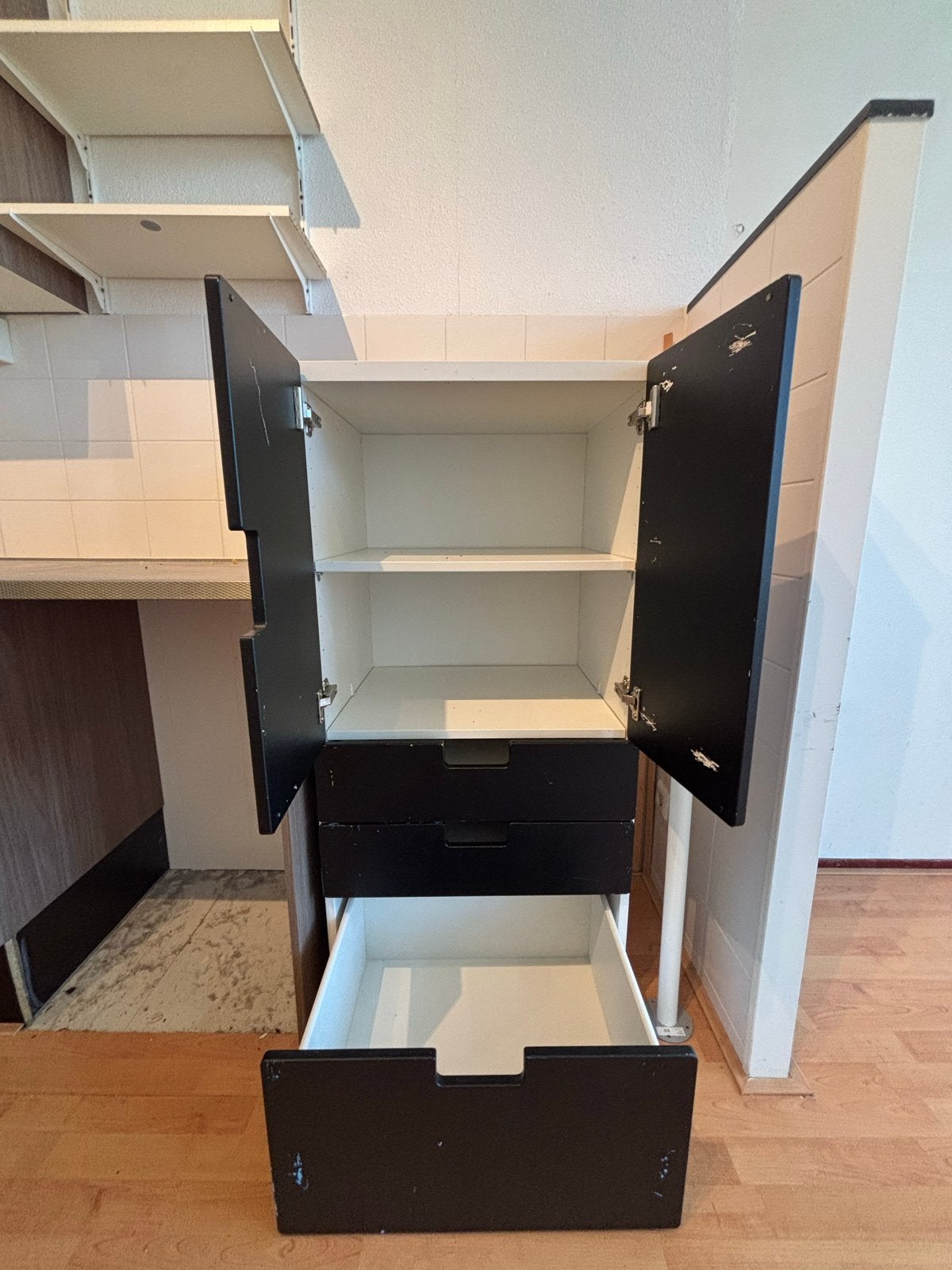 IKEA SMÅSTAD / PLATSA kast met lades, plank en deuren, Ophalen, Gebruikt, 100 tot 150 cm, 50 tot 100 cm