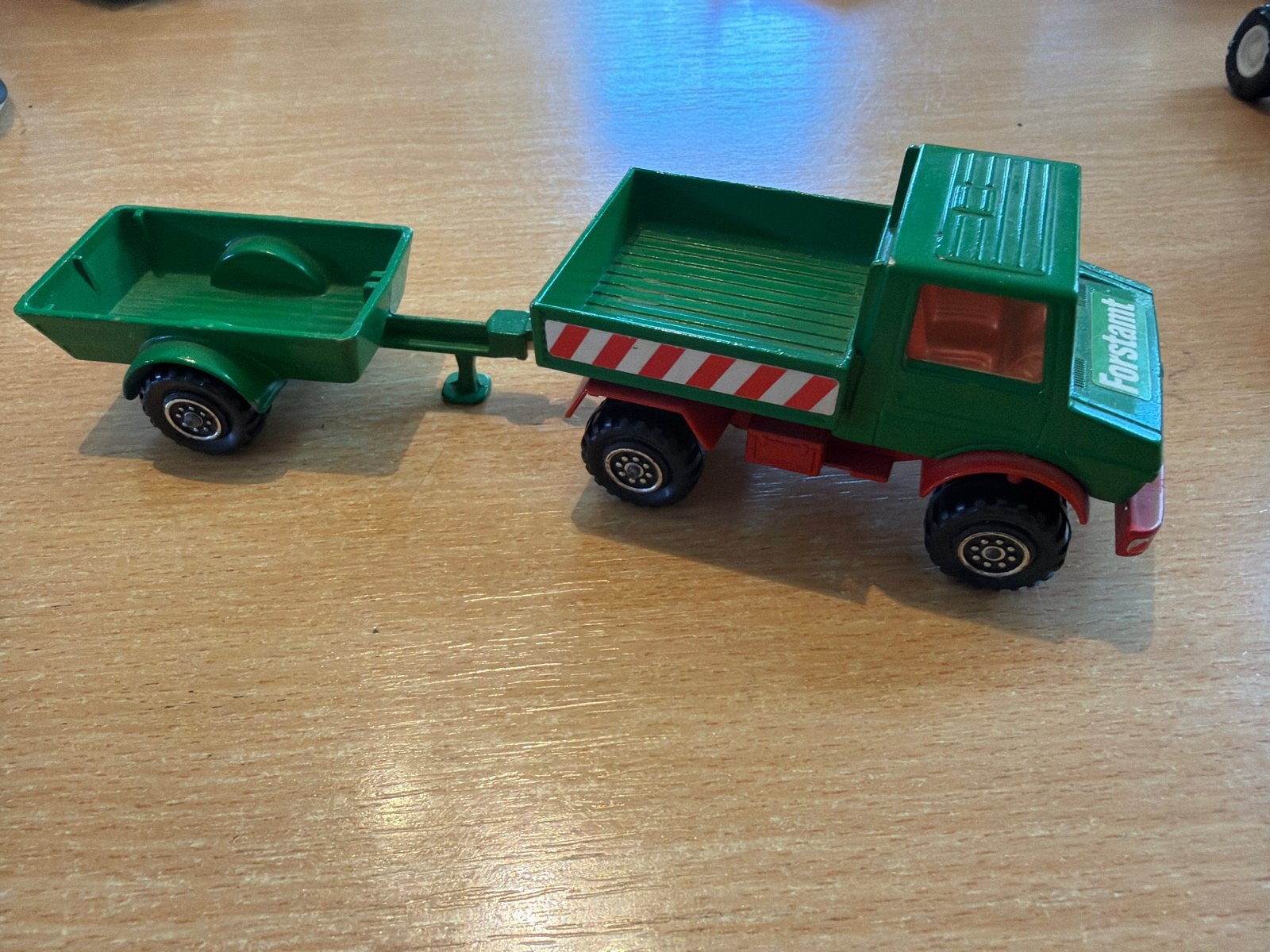 Vintage Matchbox k 30 Forstamt Unimog met aanhanger, Ophalen of Verzenden, Zo goed als nieuw