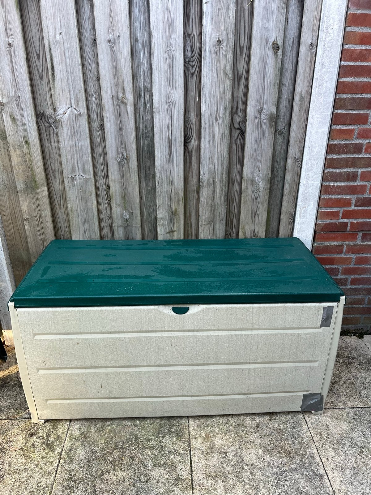 Kunststof opbergbox zeer goede staat binnen gestaan, Ophalen, Gebruikt, Kunststof, Overige typen
